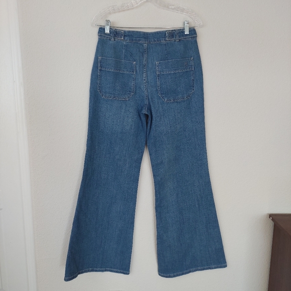 Anthropologie Pilcro Wide Leg Flare Jeans Size 28 - Picture 5 of 11